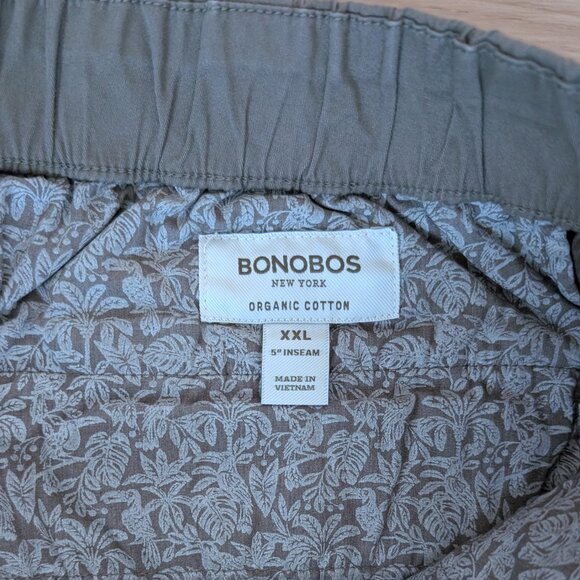 NWT Bonobos Organic Cotton Lightweight Chino Shorts Kalamata Olive XXL 5” - Picture 3 of 7